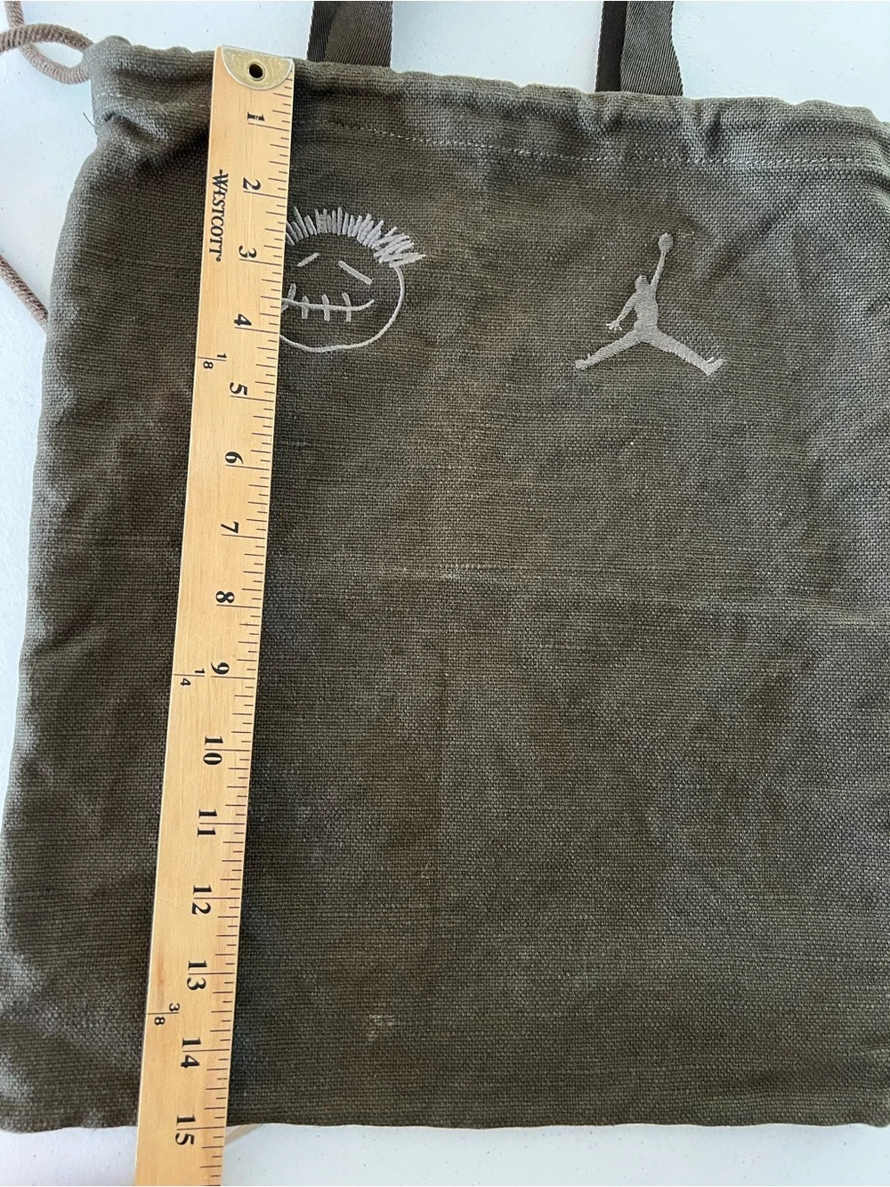 Travis Scott Jumpman Cactus Jack Nike Jordan Shoe Dust Tote Bag Only Green *Hole